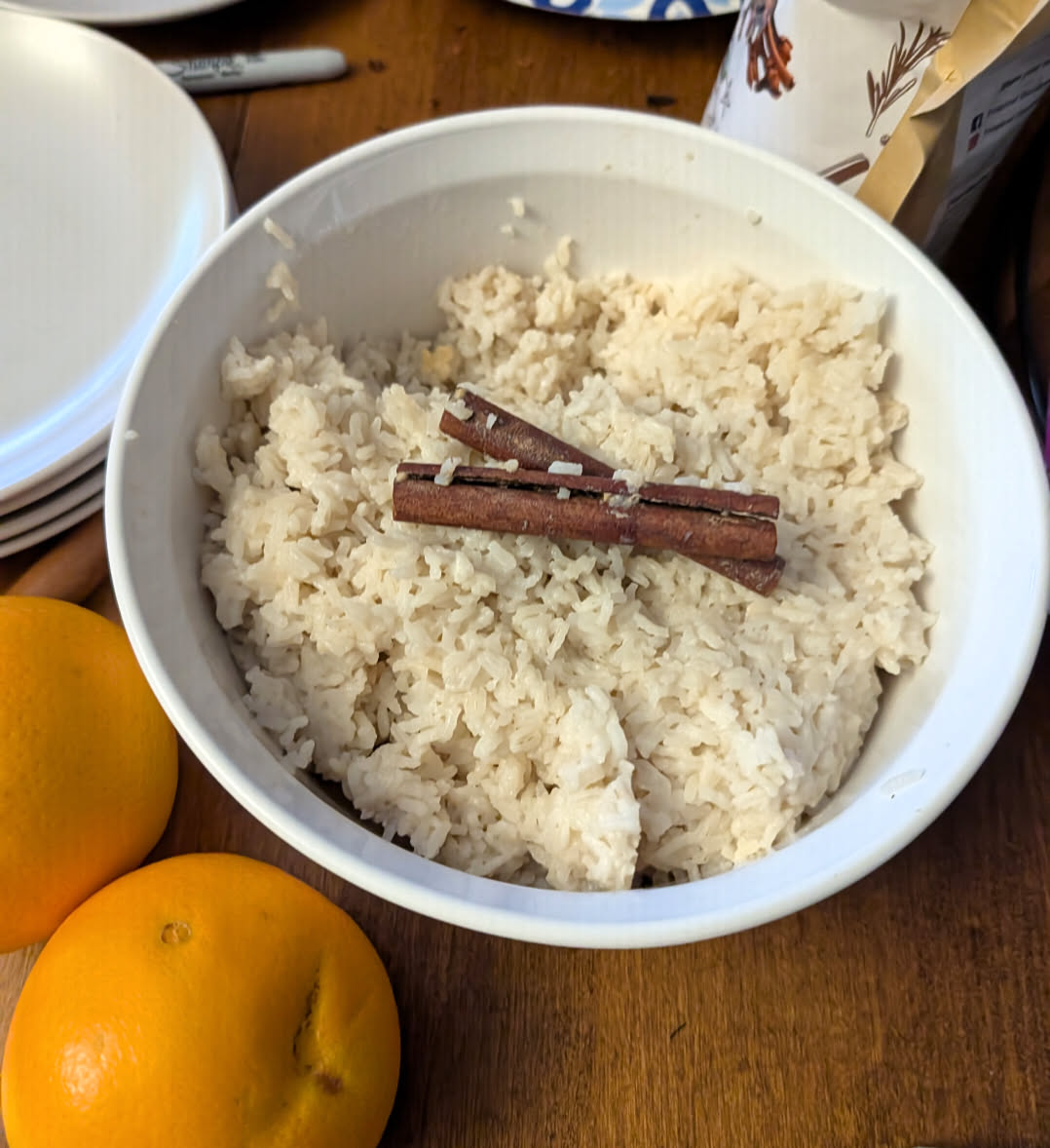 Instant Pot coconut rice pudding